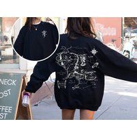 Jrr Tolkien Lotr Middle Earth Map Sweatshirt