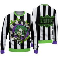 Beetlejuice Horror Christmas Ugly Sweater