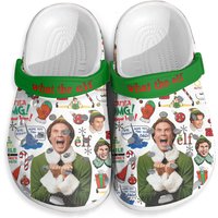 Elf Christmas Shoes, Buddy The Elf Sandals, Buddy Matching Clog