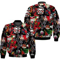 Tattoo Art Roses Men's Bomber Jacket