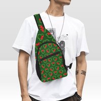 Christmas Wreath Unisex Cross-body Bag Lightweight Fashion Sling Bag