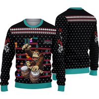 Donkey Kong Ugly Christmas Sweater, Donkey Kong Super Mario Ugly Sweater