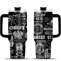 Kansas Exclusive Engraved Stainless Steel Tumbler - 40oz - Gift For Football Lover