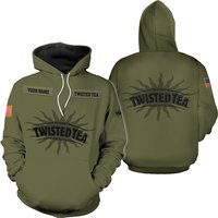 Personalized Military Green Twisted Tea 3d Hoodie All Over Print