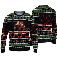 Daniel Robitaille Candyman Say My Name And Be My Victim Horror Movie U Womens Ugly Christmas Sweater