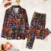Five Nights At Freddy Pajamas, Christmas 5naf Pajamas, Five Nights At Freddy