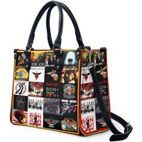 Bon Jovi Leather Handbag, Bon Jovi Christmas Personalized Woman Handbag