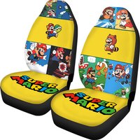 Super Smash Bros Characters Ultimate Car Seat Covers Set | Super Mario Car Accessories