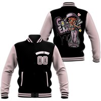 Custom Betty Boop Unisex Varsity Jacket, Got Em Baseball Jacket