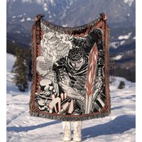 Anime Hand Woven Cozy Blanket, Manga Woven Blanket, Suitable As Snuggle Blanket Mg911