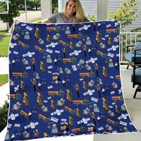Doctor Who Fleece Blanket With Tardis