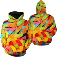 Gummy Worms 3d Hoodie