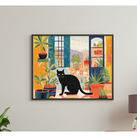 Whiskered Wonders - Premium Cat Paint By Numbers Kit, Feline Diy Art For Cat Lovers