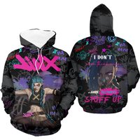 Jinx Arcane League Of Legends, Vi, Powder 3d Hoodie