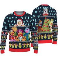 Fraggle Rock Sublimated Adult Ugly Christmas Sweater