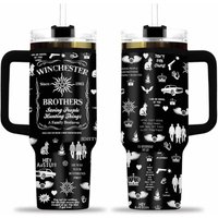 Halloween Supernatural 40oz Tumbler, Winchester Brothers Insulated Tumbler