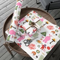 A Christmas Story Movie Wrapping Paper Sheets You'll Shoot Your Eye Out 1980s Christmas Movie Ralphie Funny Wrapping Paper