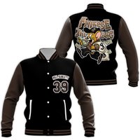 Custom Tom And Jerry Varsity Jacket, Finesse The Bag Mouse Baseball Jacket