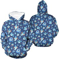 Mudkip And Wooper Anime Hoodie