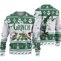 Spotted Cow The Grin Christmas Ugly Sweater