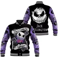Personalized A Nightmare Skellington Baseball Jacket