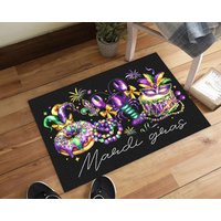 Mardi Gras Vibes Doormat - Welcome To The Festival Spirit