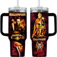 Halloween Horror Movie Characters Tumbler - 40oz