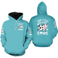 Cow Just A Girl Who Loves Cows 3d Hoodies