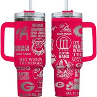 Ga B-dogs Dawgz 40oz Football Tumbler, Stainless Steel