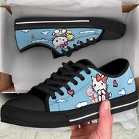 Kitty Canvas Shoes, Printed Sneakers, Cartton Cute Present Gift