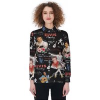 The King Of Rock Elvis Presley Women Casual Shirt, Women's Blouses