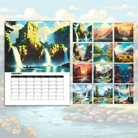 Art Of National Parks Around The World: 2025 Wall Calendars