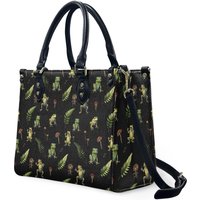 Witchy Goblincore Tree Frog Forest Top Handles Vegan Leather Handbag