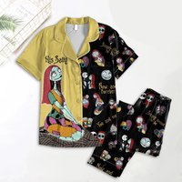 Sally Pajamas Set, His Sally Shirt, Nightmare Christmas Pajamas Set