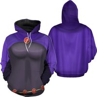 Teen Titans Raven Cosplay Costume, Teen Titans Cosplay Hoodie