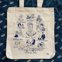 David Lynch Navy Ink Tote Bag