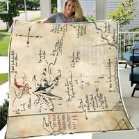 Map Of Middle Earth Fleece Blanket