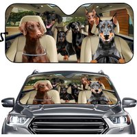 Doberman Car Sunshade