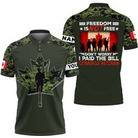 Canadian Veteran Personalized Polo Shirt