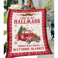 Name This Is My Hallmark Christmas Movie Fleece Blanket