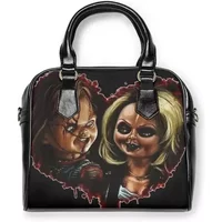 Horror Gift Idea, Chucky And Tiffany Shoulders Bag