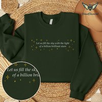 Feminist Embroidered Sweatshirt, Anti Trump Shirt