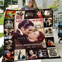 85 Years Of Gone With The Wind 1939 - 2024 Fleece Blanket