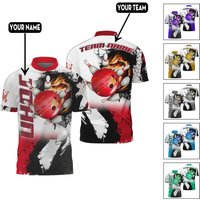 Custom Flame Bowling Jersey For Team Bo0054