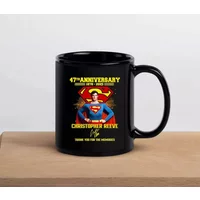Superman 47th Anniversary 1978-2025 Christopher Reeve Thank You Coffee Mug