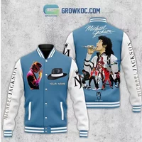 Michael Jackson Custom Name The King The Legend Baseball Jacket