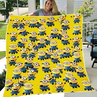 Minions Cartoon Fleece Blanket
