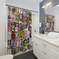 Punk Shower Curtain Punk Flyer Shower Curtain Featuring Classic Hardcore And Punk Band