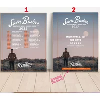 Custom Sam Barber - Restless Mind Tour 2025 Poster