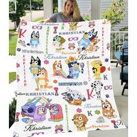 Personalized Blueydad Blanket